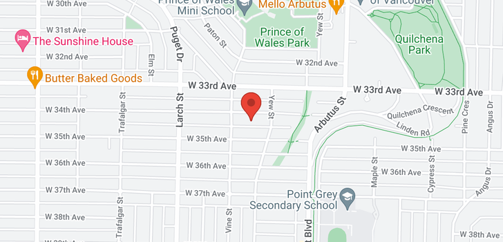 map of 2250 W 34TH AVENUE